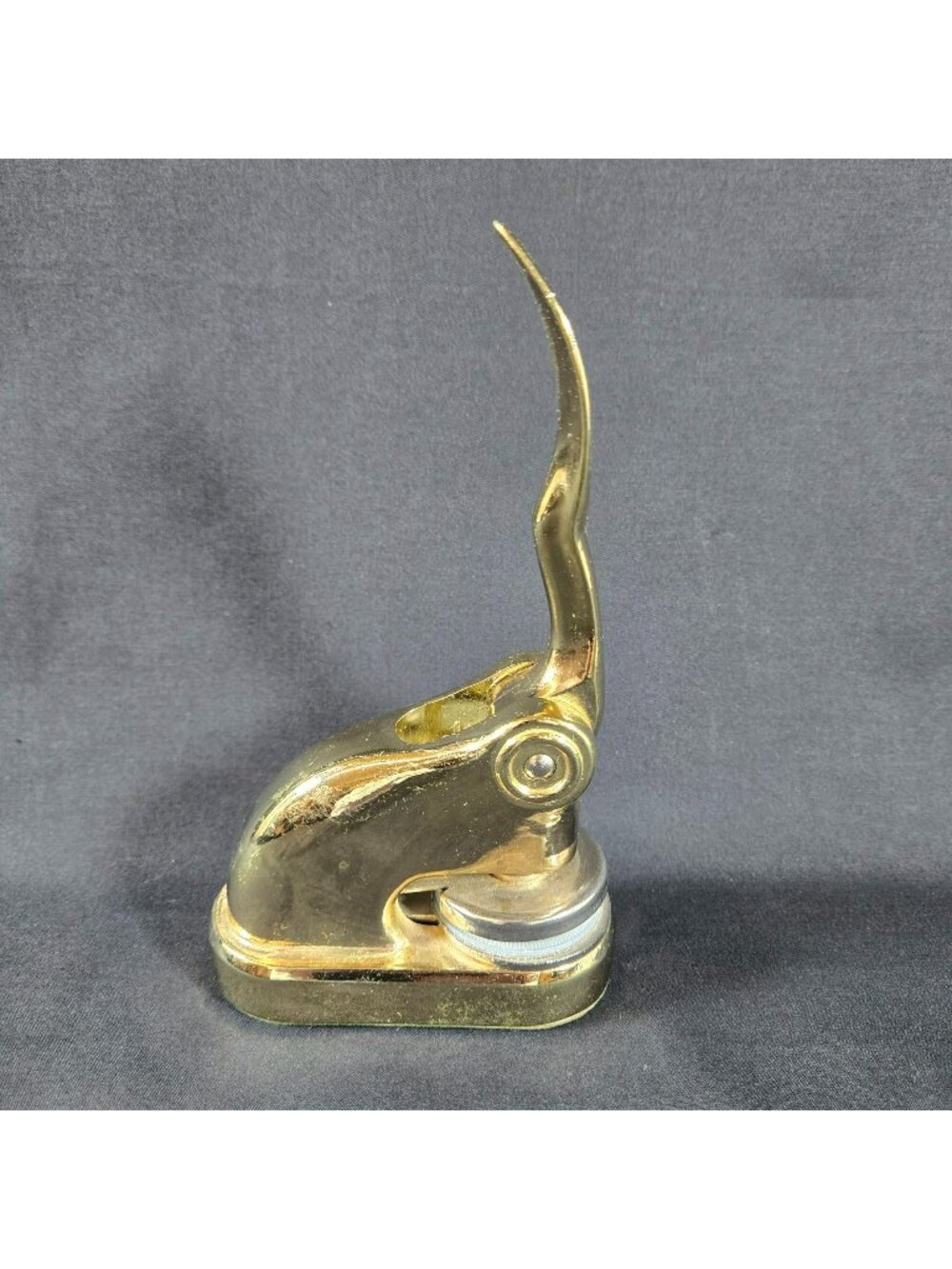 Vintage Star Case Lever Brass Seal Embosser Library Stamp Hong Kong
